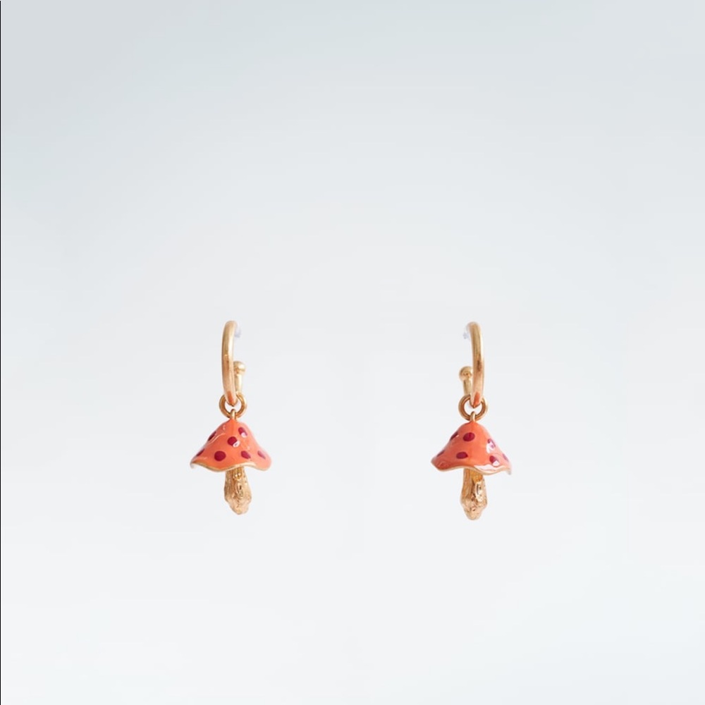Zara mushroom earrings